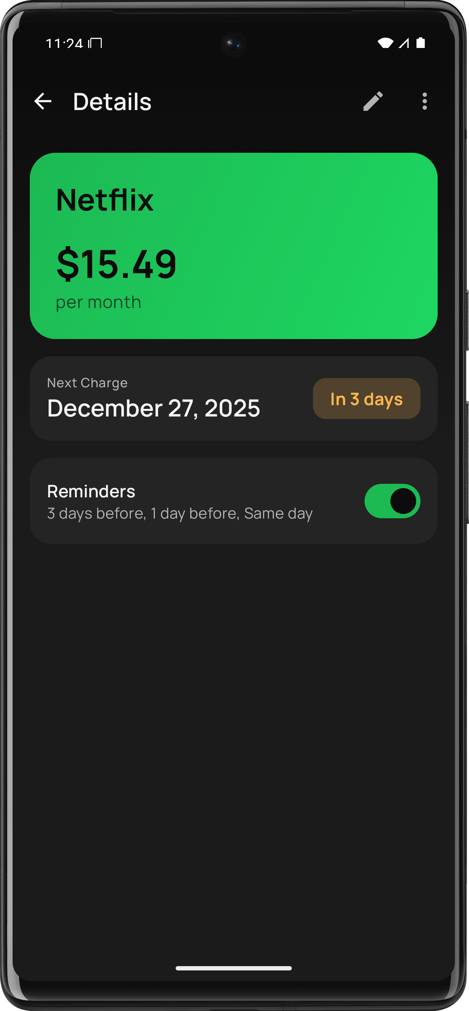Import from screenshot screen